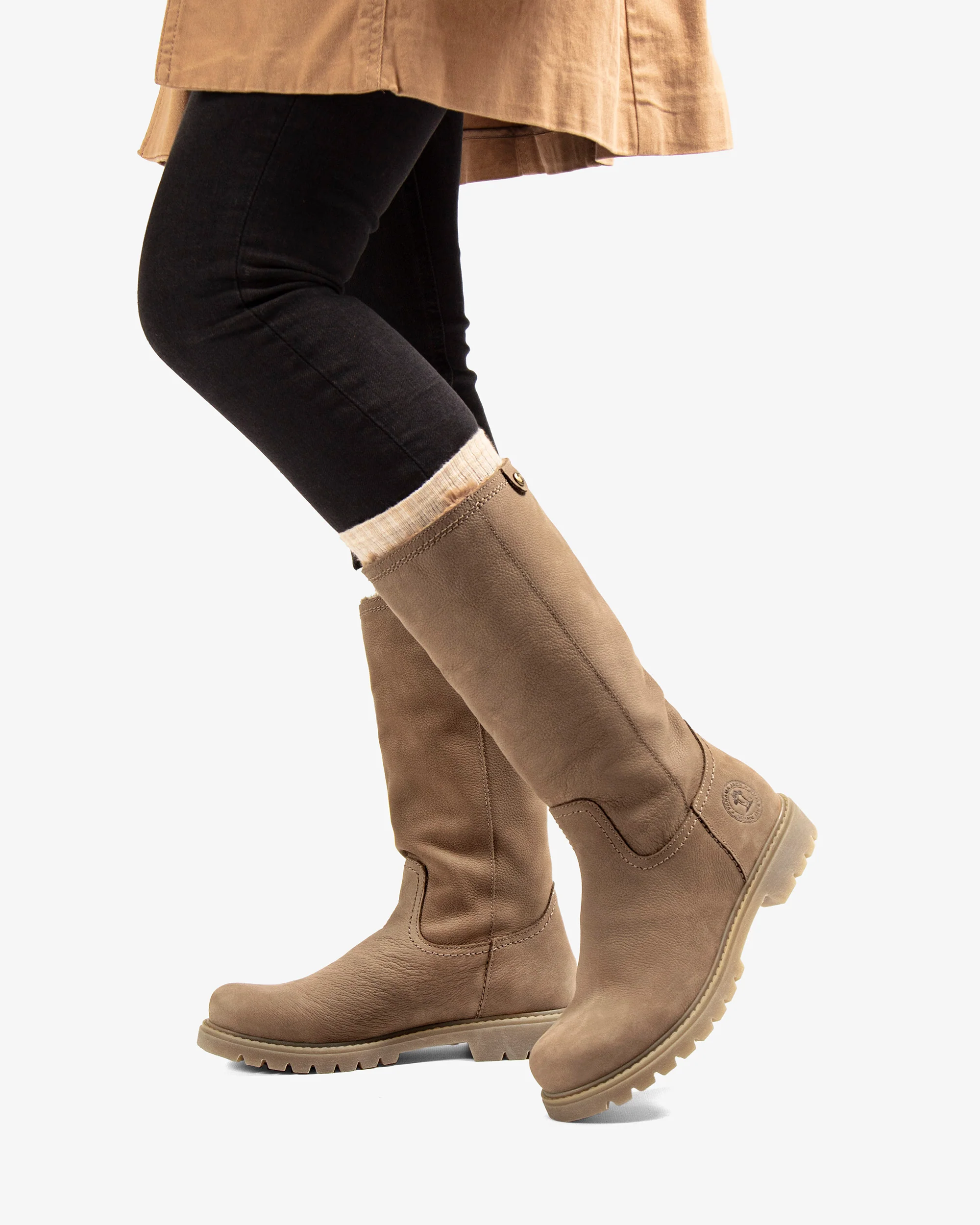 Bambina B146 Nobuck Taupe - Image 2